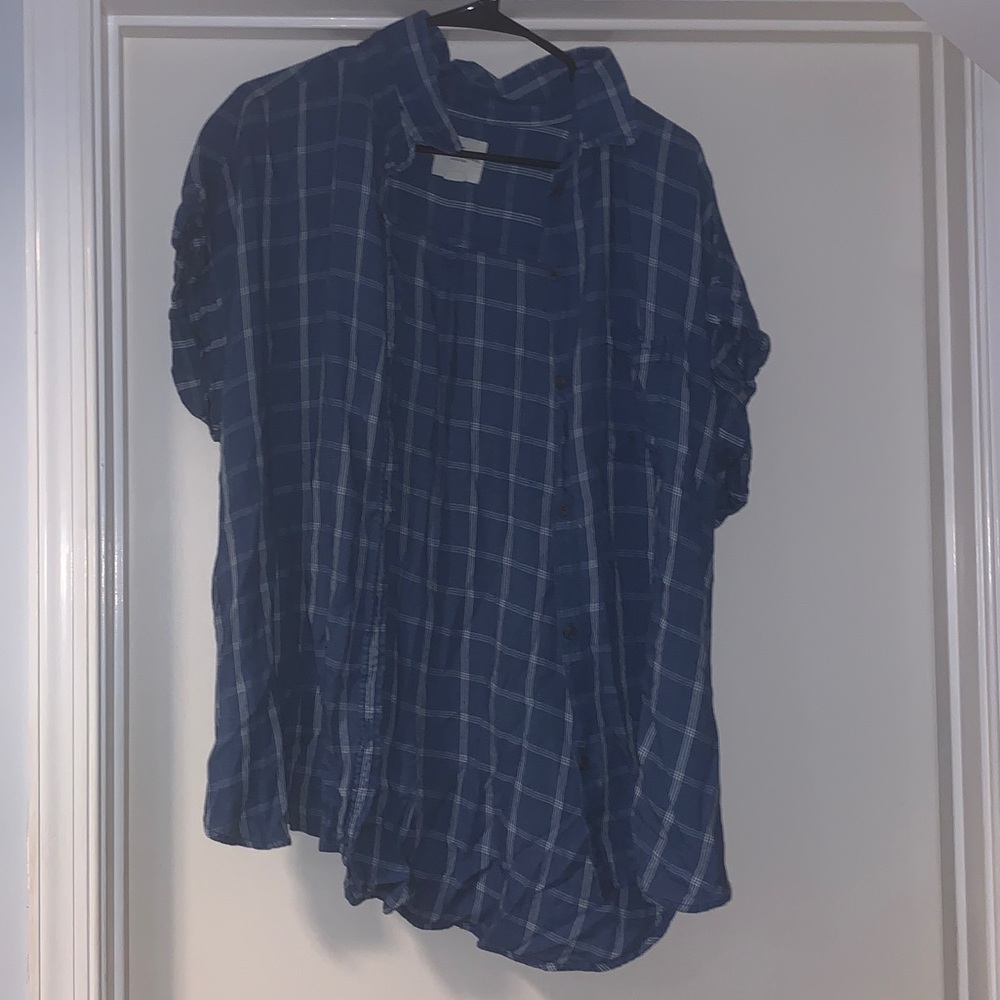 american eagle short sleeve flannel